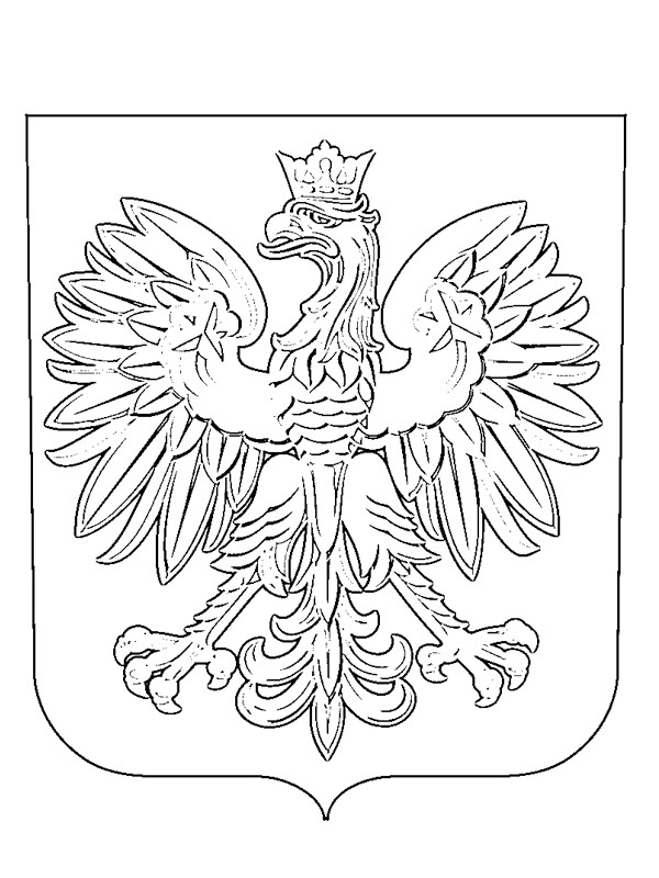 Coat of arms of Poland Coloring page