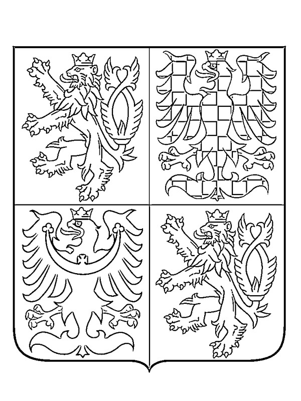Coat of arms of the Czech Republic Coloring page