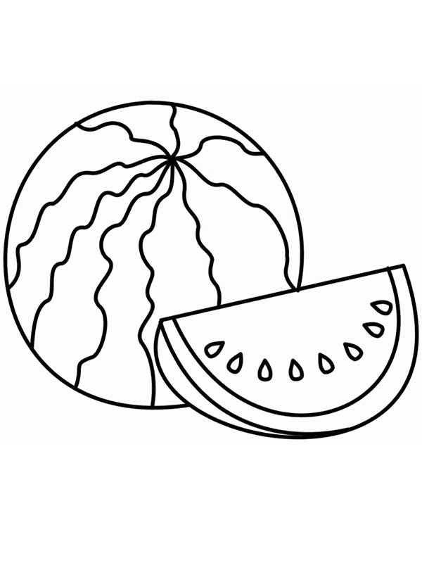 watermelon Coloring page