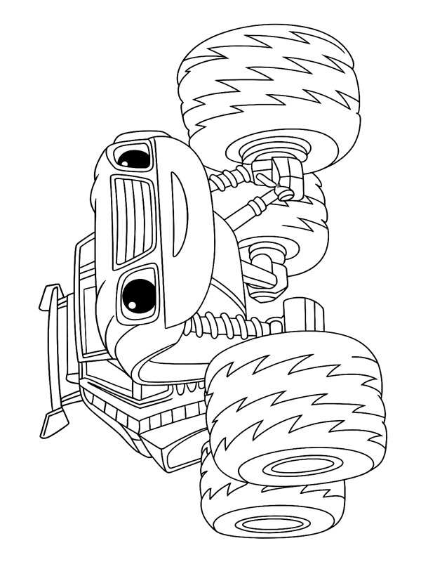 Watts Blaze and the Monster Machines Coloring page Watts Blaze and the Monster Machines Coloring page