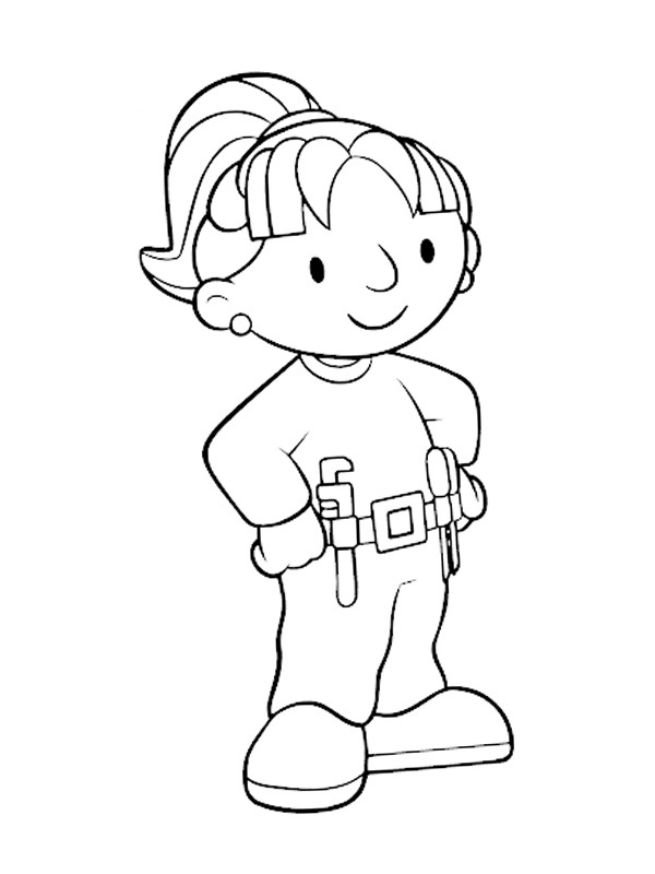 Wendy Bob the Builder Coloring page