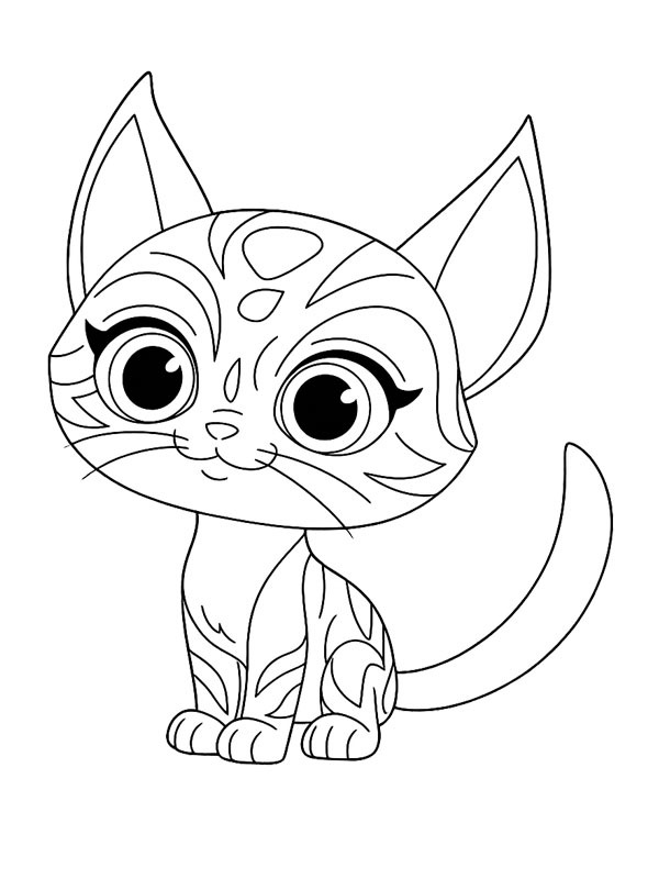 Willa (SuperKitties) Coloring page Willa (SuperKitties) Coloring page