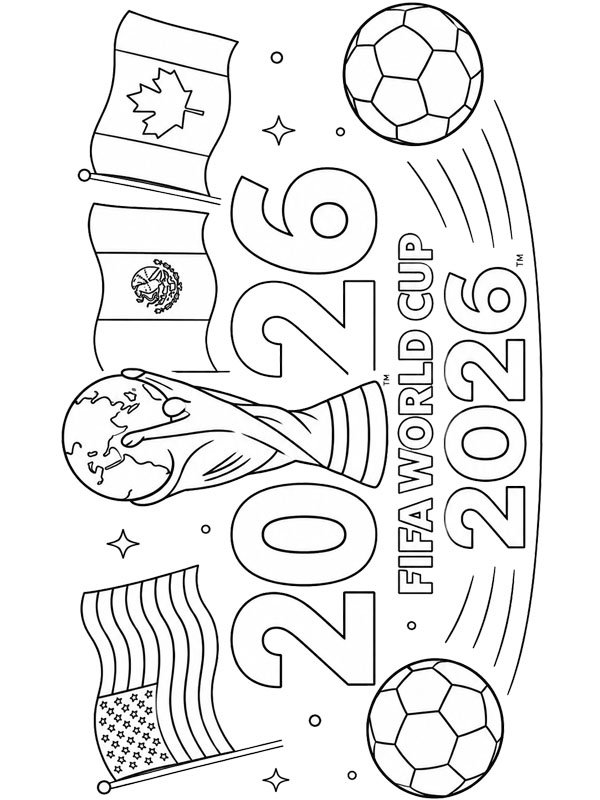 2026 World Cup Coloring page