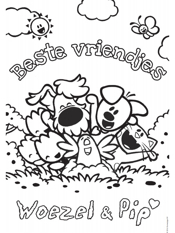Woozle and pip best friends Coloring page