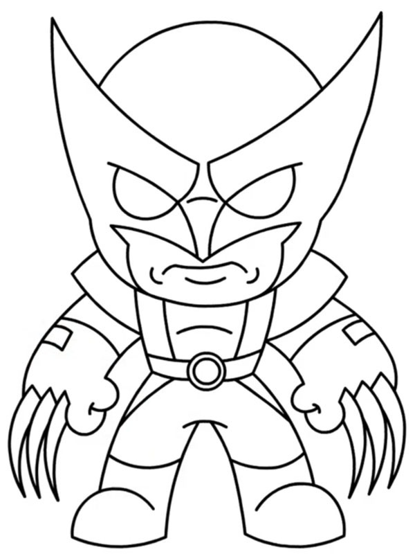 Wolverine Fortnite Coloring page