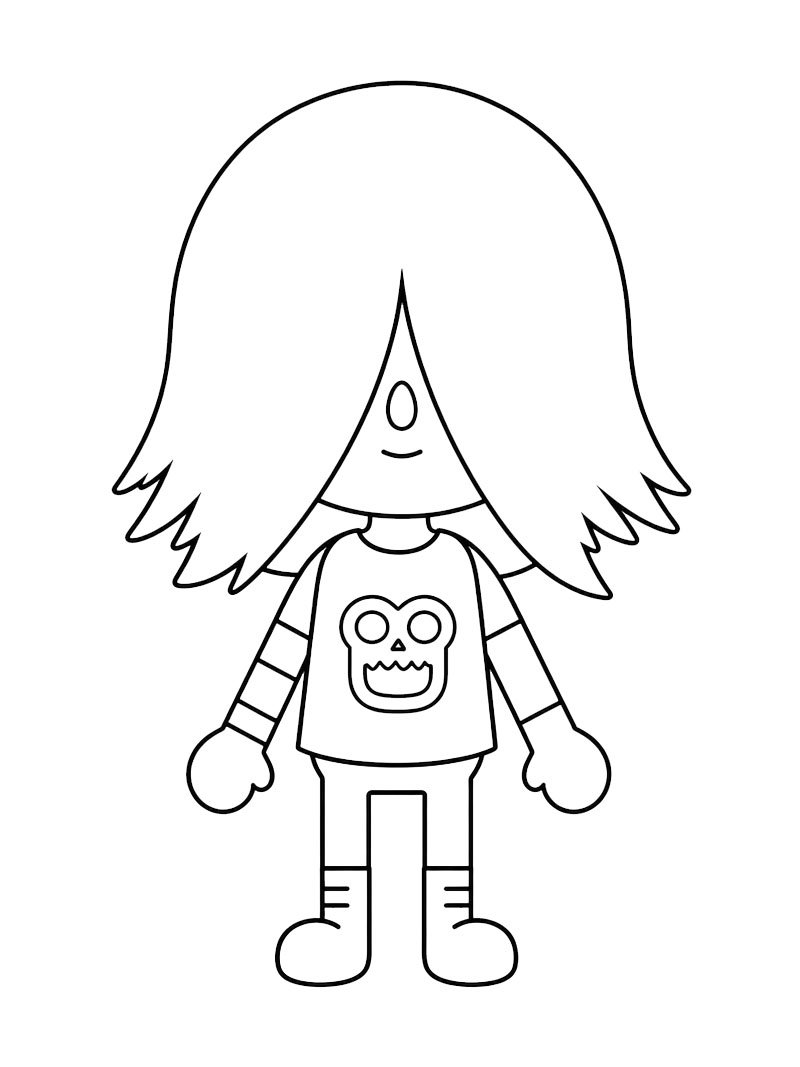 Xing (Toca Boca) Coloring page