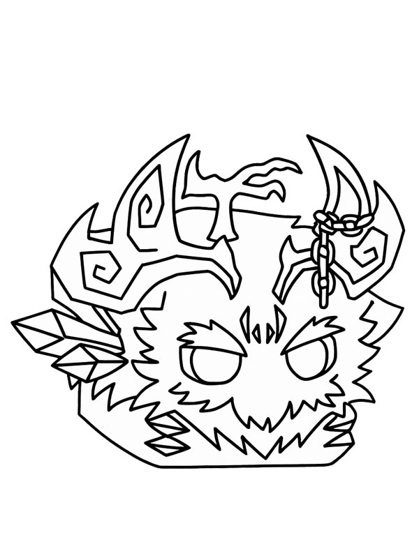 Yeti (Blox Fruits) Coloring page Yeti (Blox Fruits) Coloring page