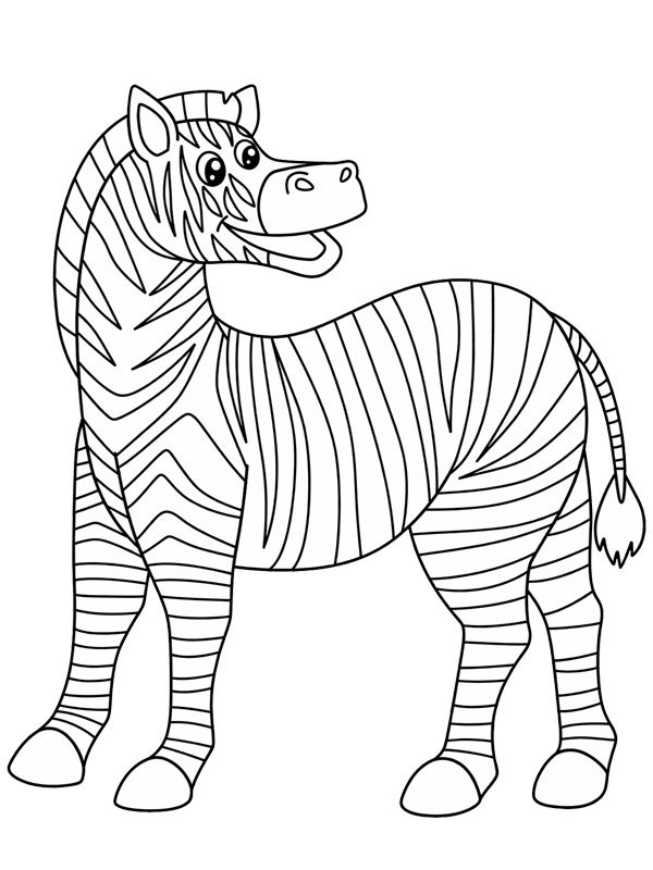 Zebra Coloring page