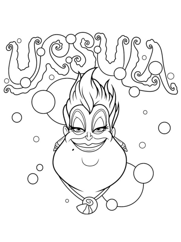 Sea Witch Ursula Coloring page Sea Witch Ursula Coloring page
