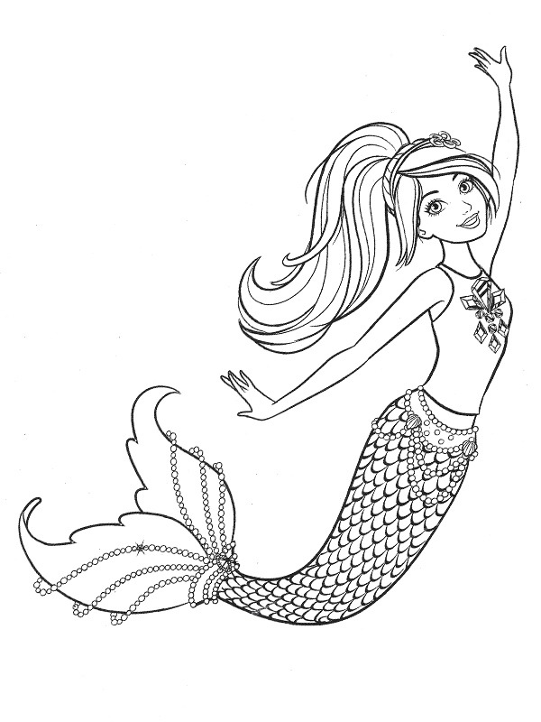 Mermaid Coloring page