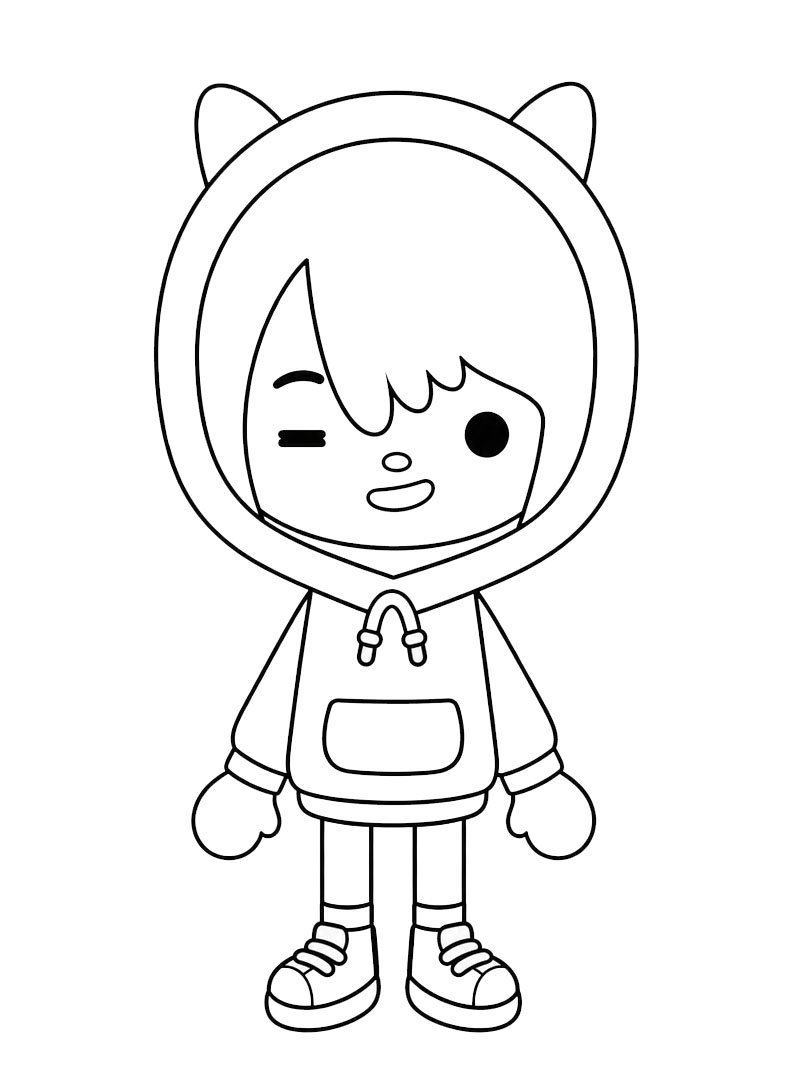 Zeke (Toca Boca) Coloring page