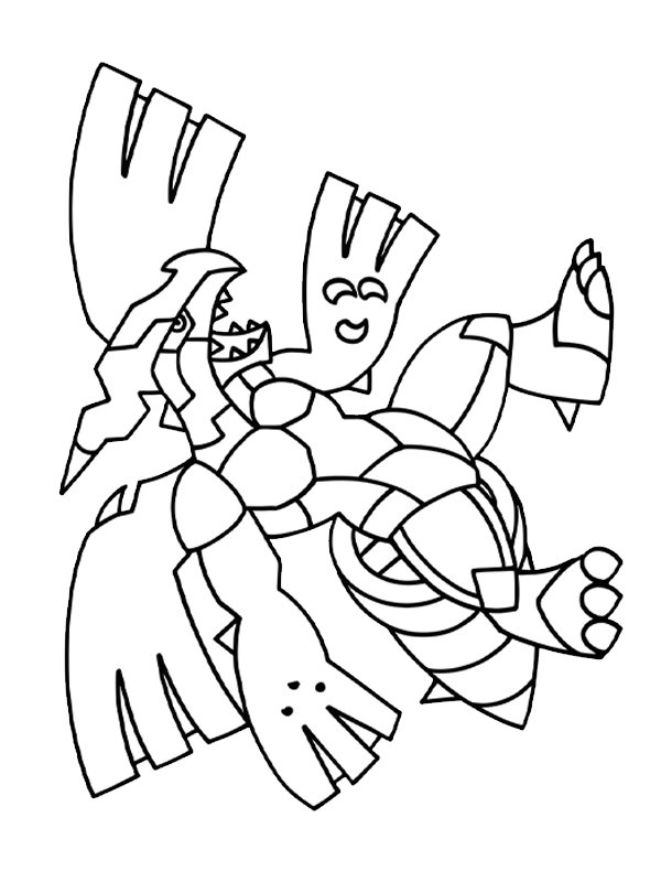 Zekrom (Pok&eacute;mon) Coloring page