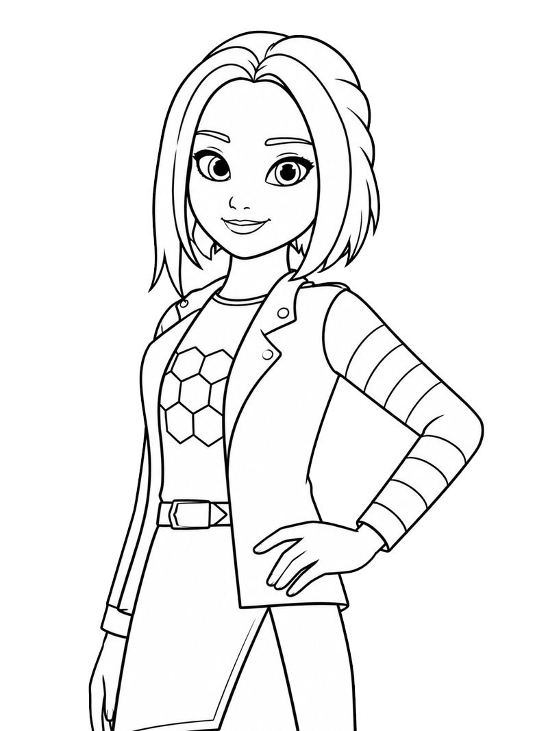 Zo&eacute; Lee (Miraculous) Coloring page