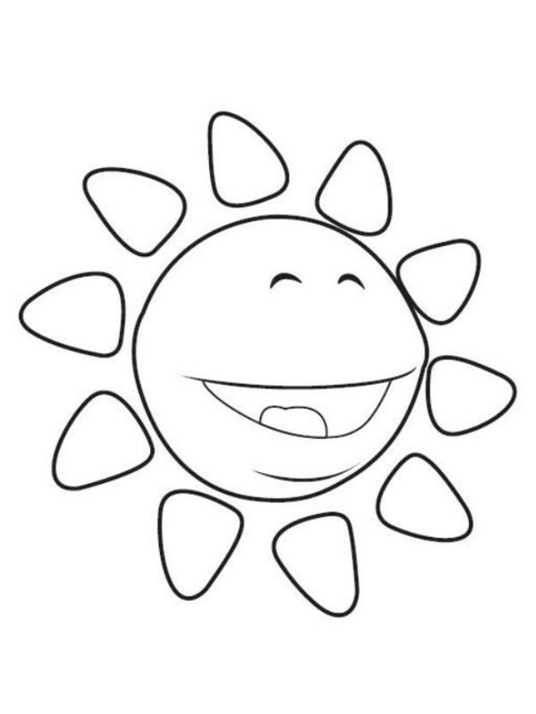 Sun Coloring page