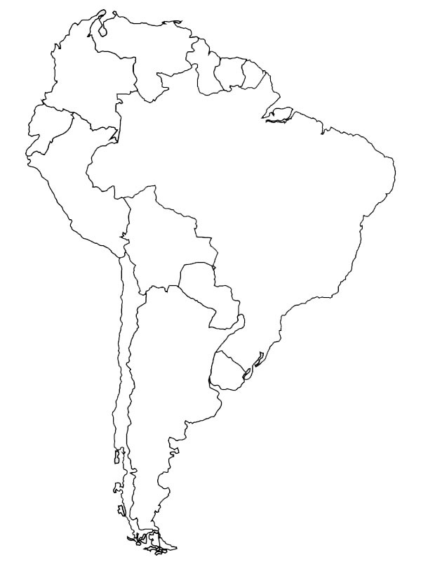 South America Coloring page