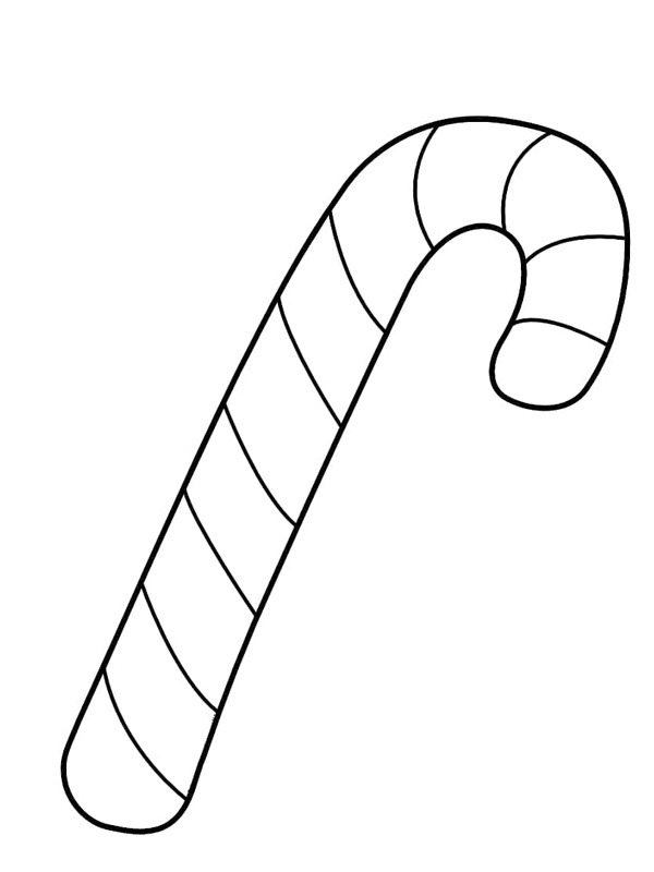 Candy cane Coloring page